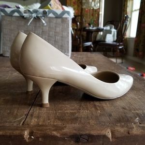 Aldo NUDE KITTEN HEELS Patent pumps cream beige 7
